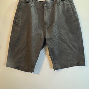 Volcom Men's Charcoal Flat Front Shorts